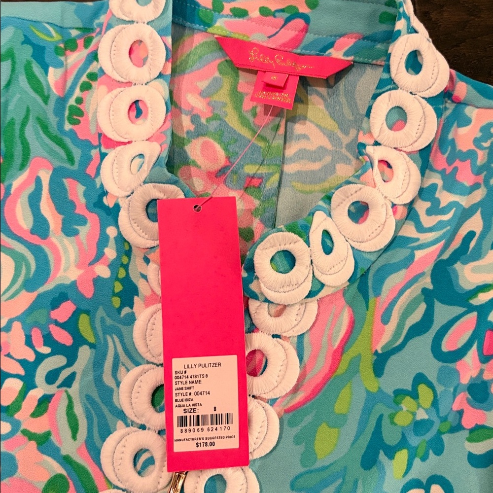 New with Tags Lilly Pulitzer Jane Shift Sz 8 - Picture 9 of 9